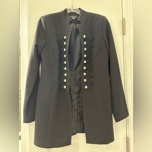 Open Front Embellished Coat Jacket. SZ 2